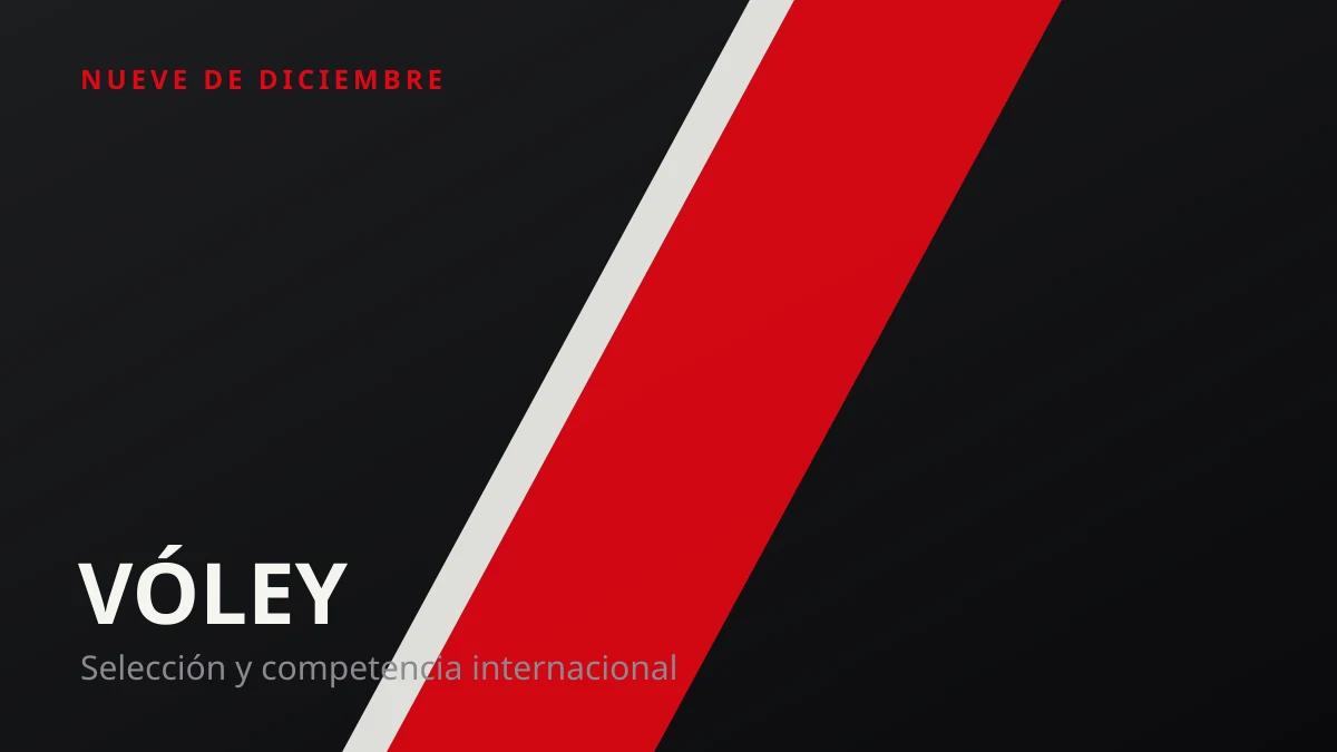 Ilustración de portada: vóley, con la banda roja de River